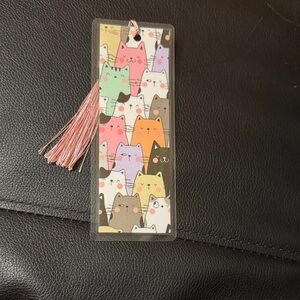 Colorful Cat Bookmark with Tassel